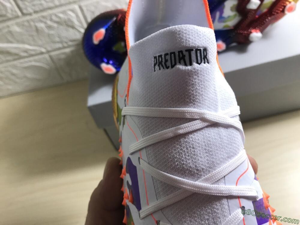 Adidas Predator Freak.1 FG Firm Ground Soccer Cleats - White/Rainbow