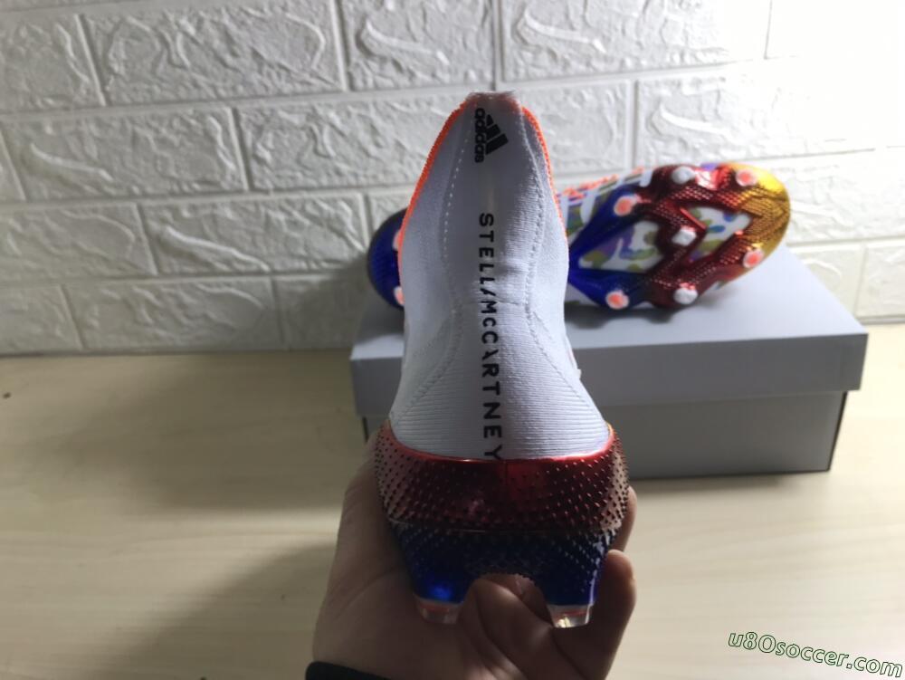 Adidas Predator Freak.1 FG Firm Ground Soccer Cleats - White/Rainbow