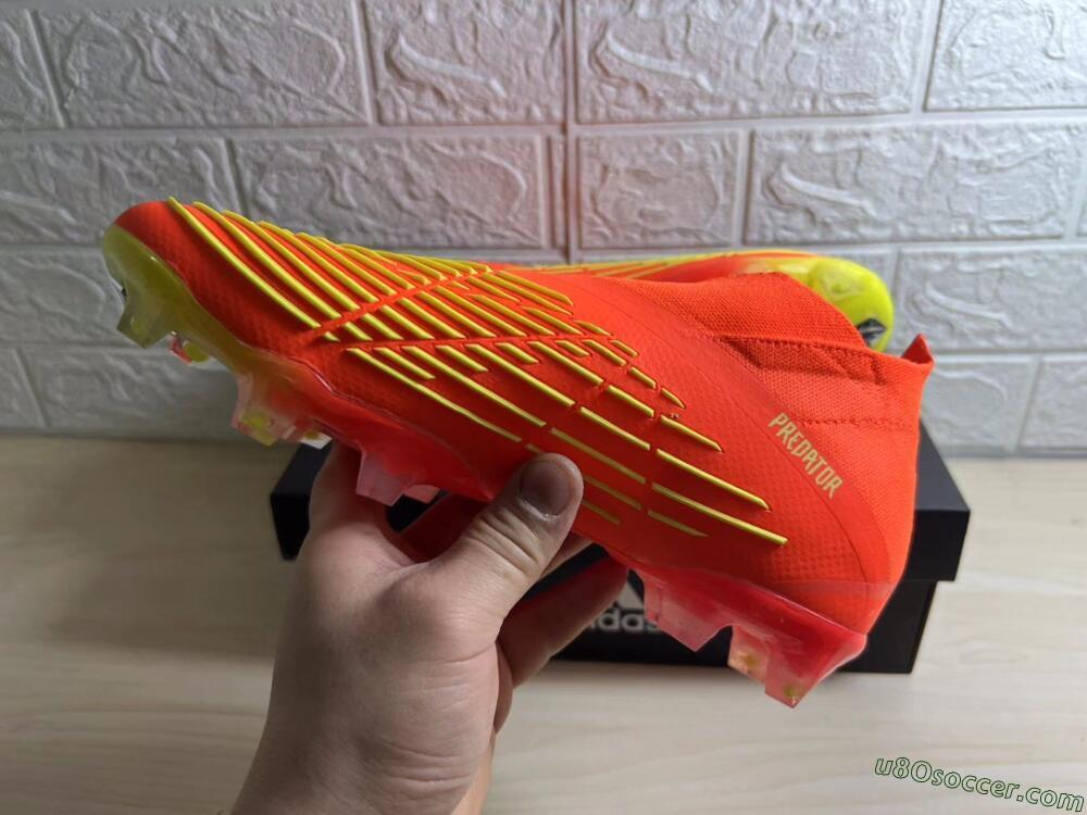 Adidas Predator Edge.1 Low FG Firm Ground Soccer Cleats - Orange/Yellow