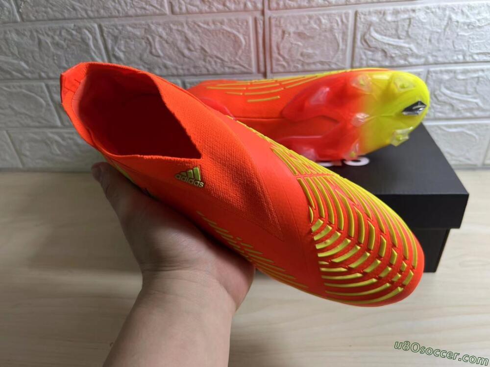Adidas Predator Edge.1 Low FG Firm Ground Soccer Cleats - Orange/Yellow