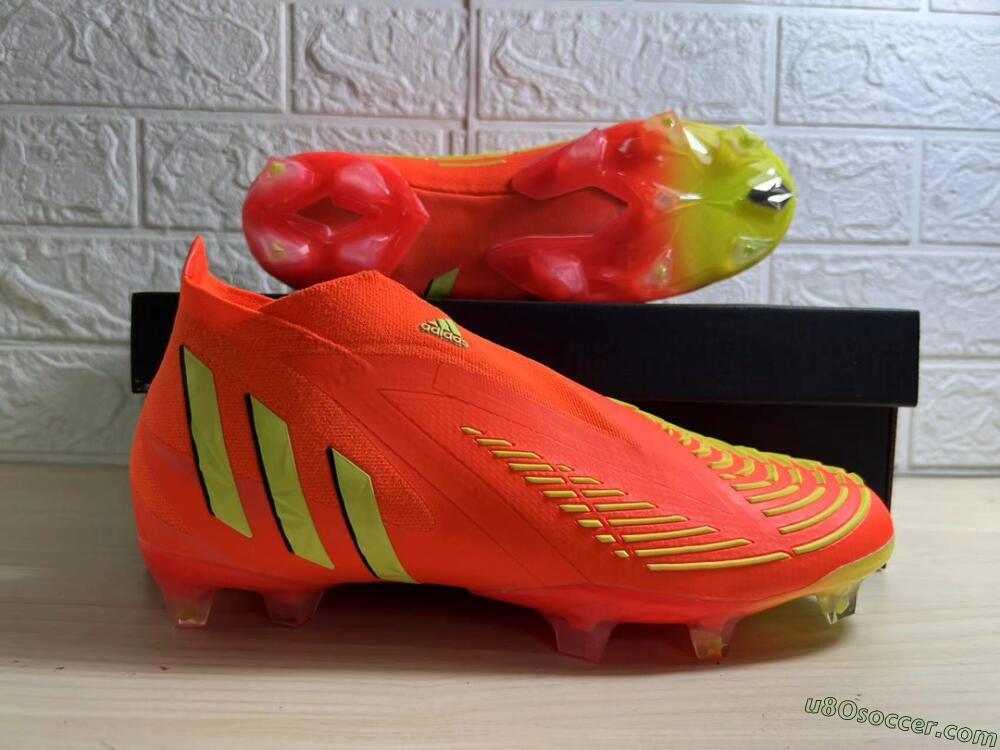 Adidas Predator Edge.1 Low FG Firm Ground Soccer Cleats - Orange/Yellow