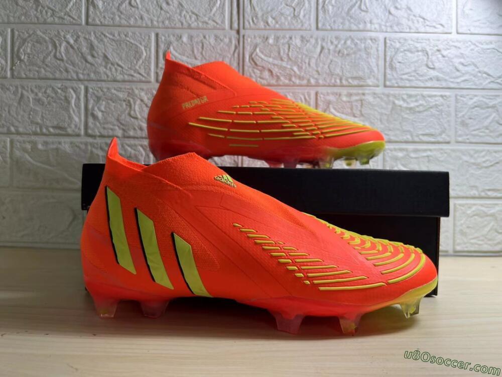 Adidas Predator Edge.1 Low FG Firm Ground Soccer Cleats - Orange/Yellow