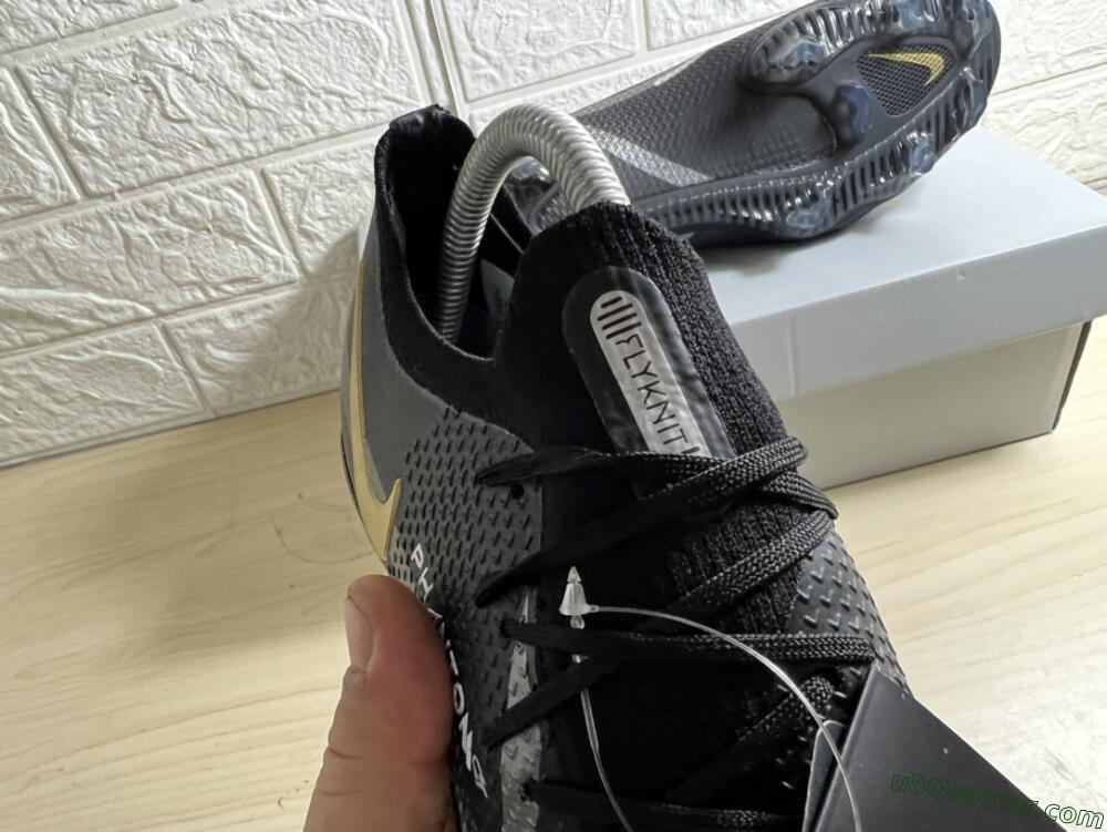 Nike Phantom GT 2 FG Firm Ground Soccer Cleats - Black/Silver/Gold