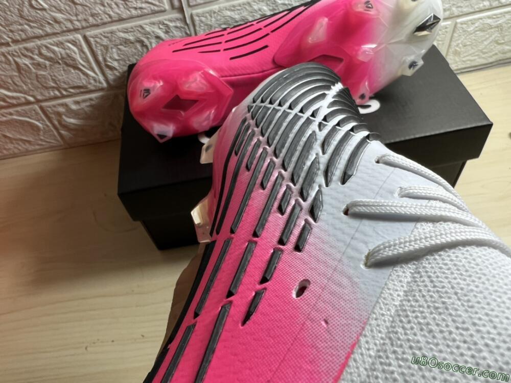 Adidas Predator Edge.1 FG Firm Ground Soccer Cleats - White/Pink
