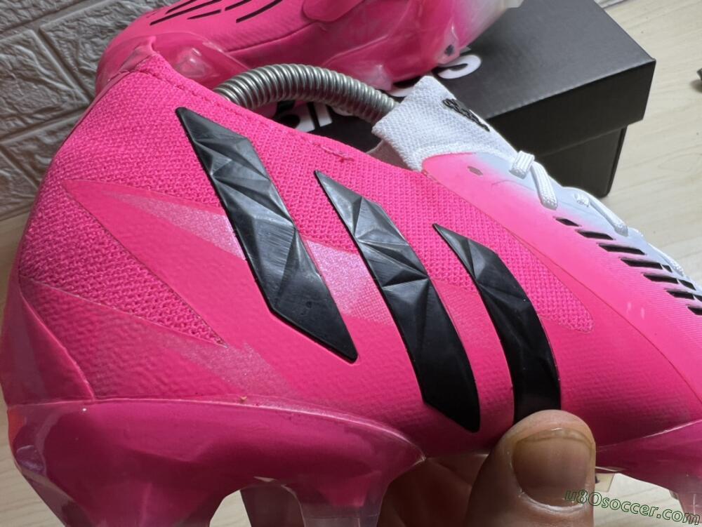 Adidas Predator Edge.1 FG Firm Ground Soccer Cleats - White/Pink