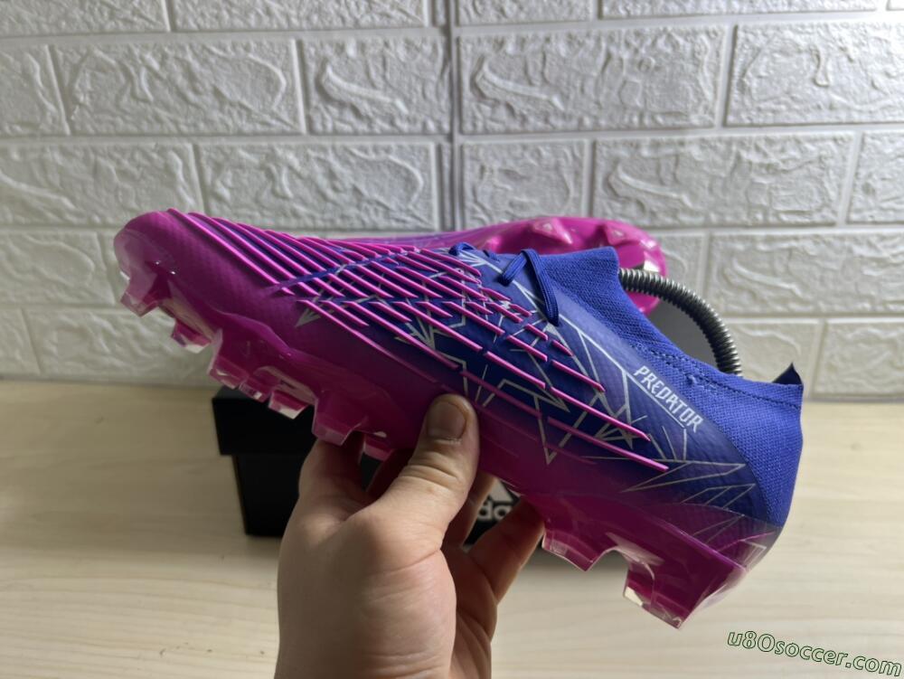 Adidas Predator Edge.1 Low FG Firm Ground Soccer Cleats - Purple/Pink