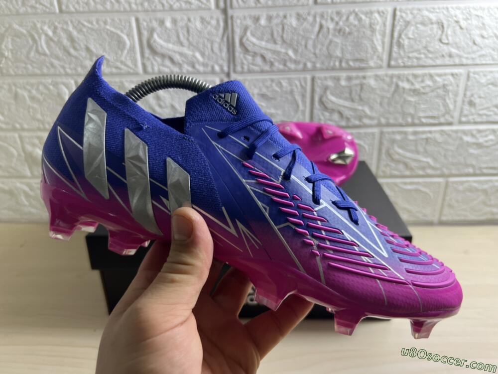Adidas Predator Edge.1 Low FG Firm Ground Soccer Cleats - Purple/Pink
