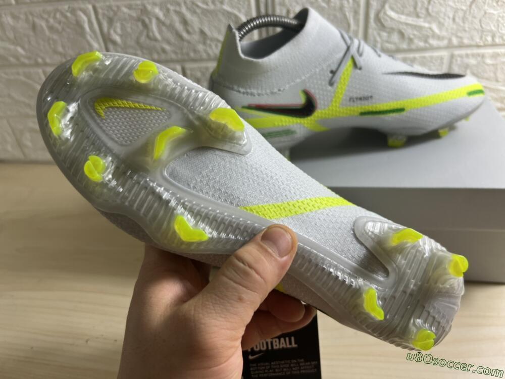Nike Phantom GT 2 DF Elite FG Firm Ground Soccer Cleats - White/Green
