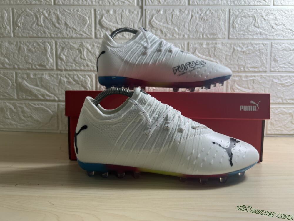 Puma Future Z 1.3 Instinct MG Multi Ground Soccer Cleats - White/Black