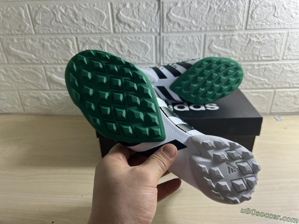 Adidas Predator Freak+ TF Artificial Turf Soccer Shoes - White/Green/Black