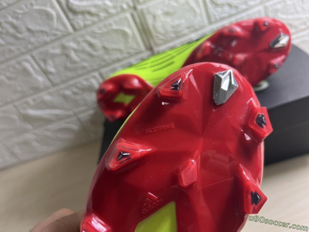 Adidas Predator Edge Geometric+ FG Firm Ground Soccer Cleats - Green/Red