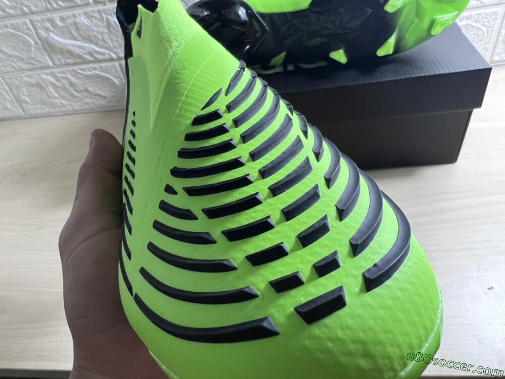 Adidas Predator Edge Geometric+ FG Firm Ground Soccer Cleats - Green/Black