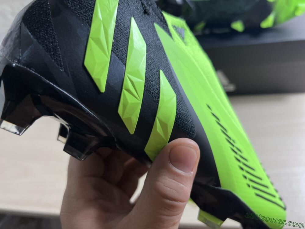 Adidas Predator Edge Geometric+ FG Firm Ground Soccer Cleats - Green/Black