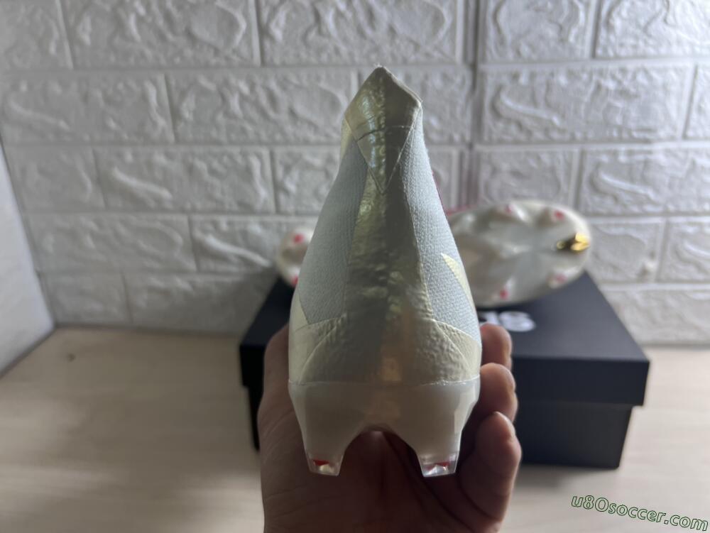 Adidas Predator Edge.1 Low FG Firm Ground Soccer Cleats - White/Red