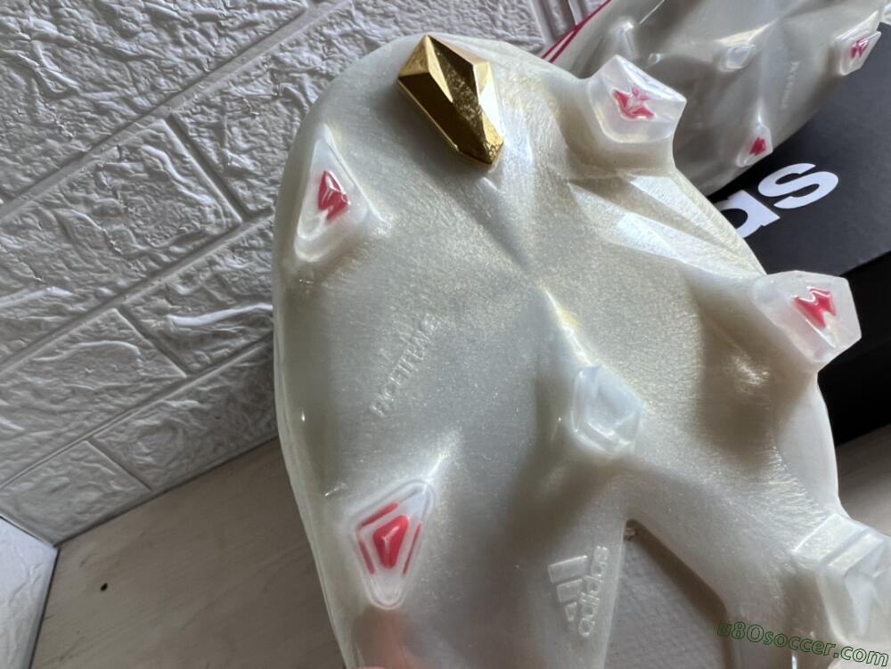 Adidas Predator Edge.1 Low FG Firm Ground Soccer Cleats - White/Red