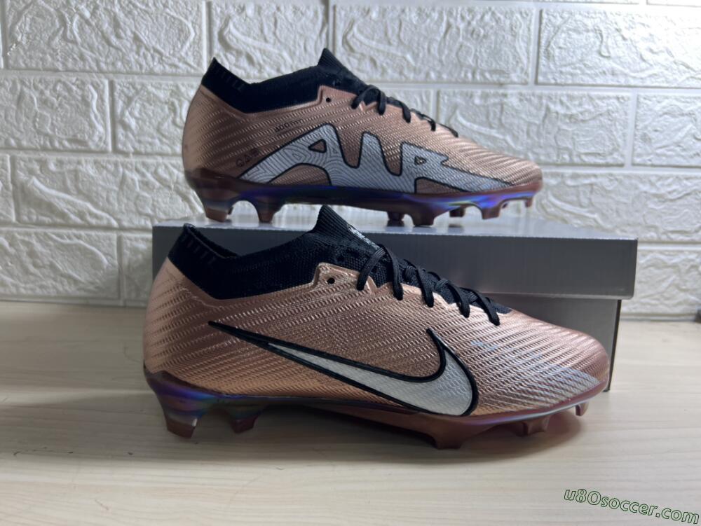 Nike Air Zoom Mercurial Vapor 15 Elite FG Firm Ground Soccer Cleats - Gold/White/Black