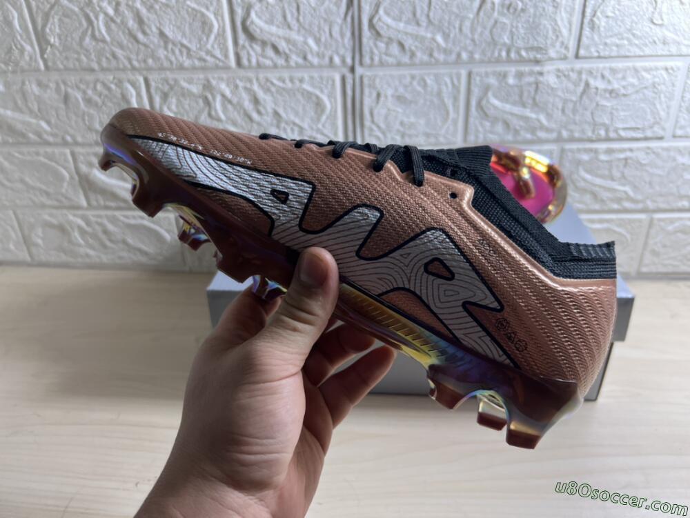 Nike Air Zoom Mercurial Vapor 15 Elite FG Firm Ground Soccer Cleats - Gold/White/Black
