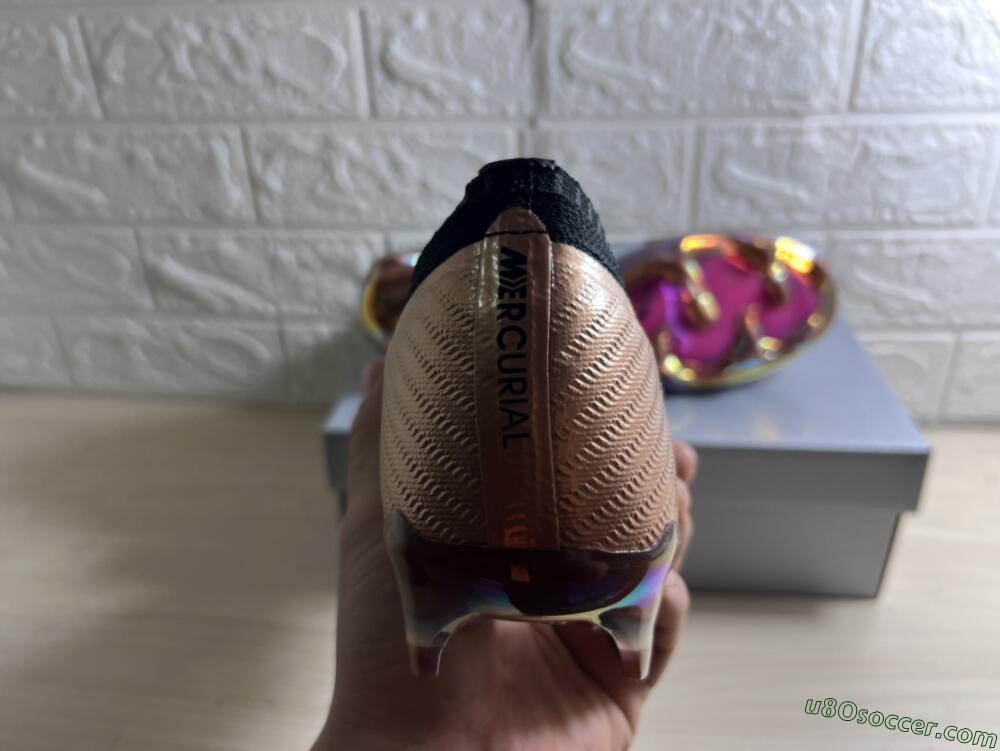 Nike Air Zoom Mercurial Vapor 15 Elite FG Firm Ground Soccer Cleats - Gold/White/Black