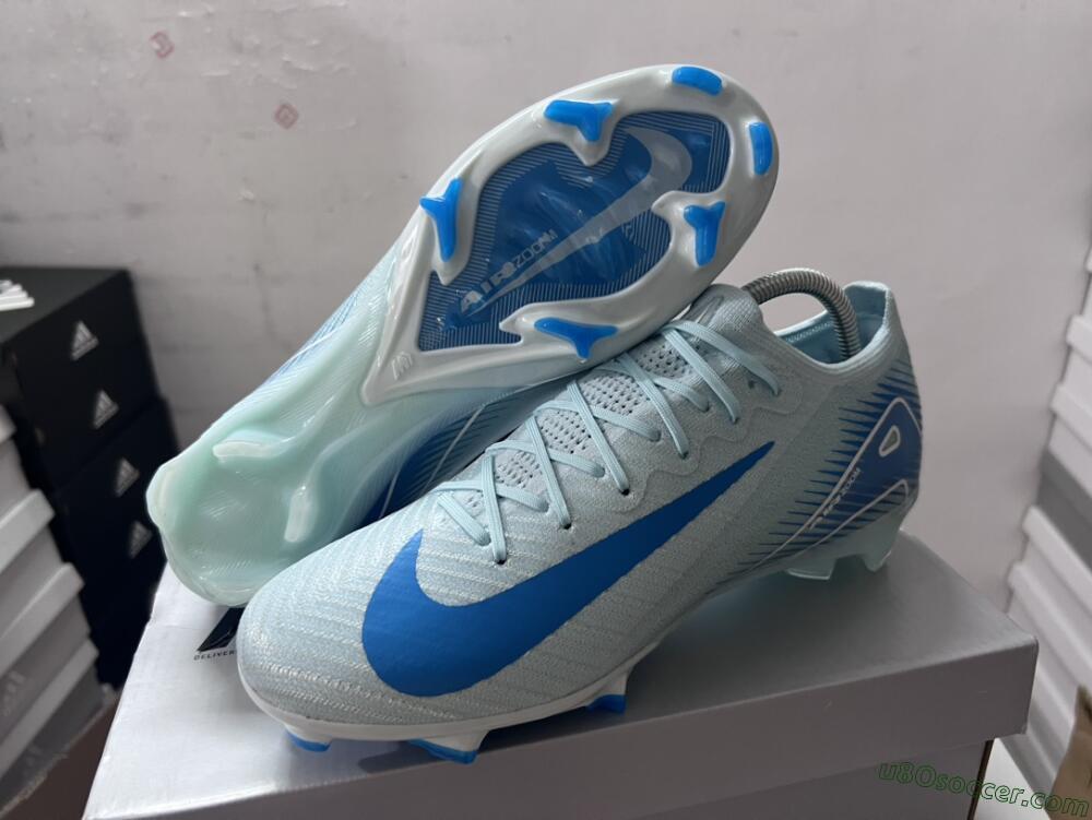 Nike Air Zoom Mercurial Vapor 16 Elite FG Firm Ground Soccer Cleats - Jade/White
