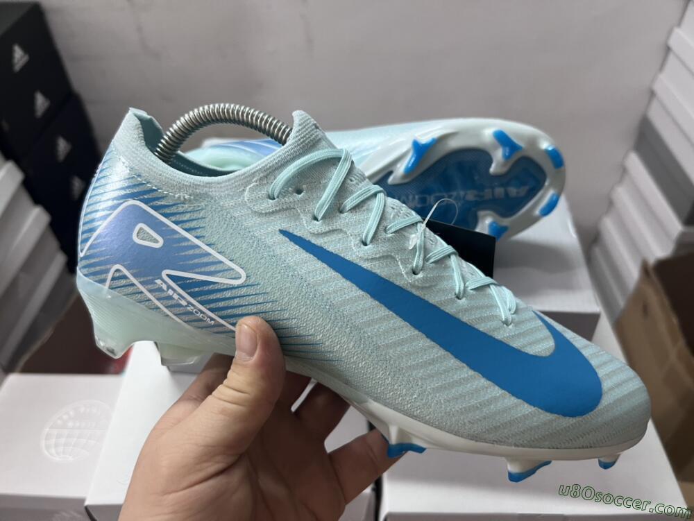 Nike Air Zoom Mercurial Vapor 16 Elite FG Firm Ground Soccer Cleats - Jade/White
