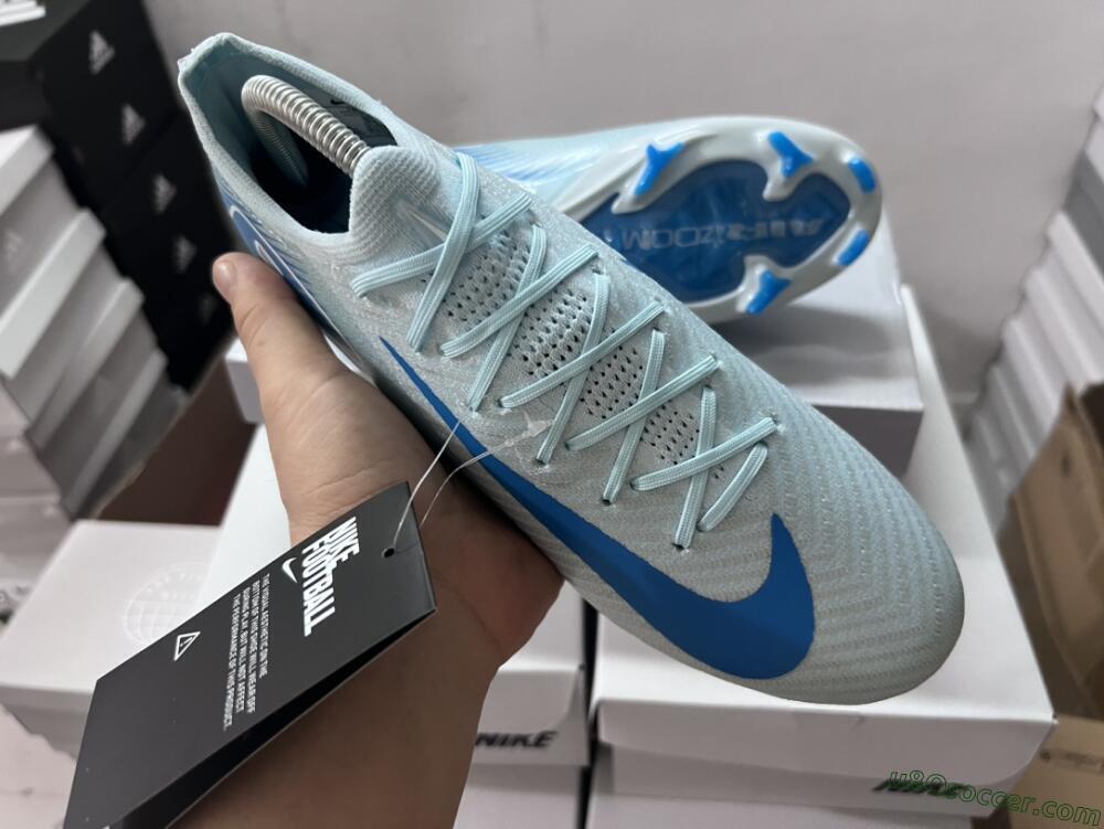 Nike Air Zoom Mercurial Vapor 16 Elite FG Firm Ground Soccer Cleats - Jade/White