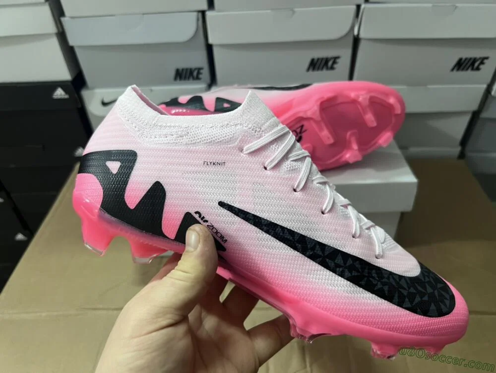 FG Firm Ground Soccer Cleats in Pink and Black Colorway