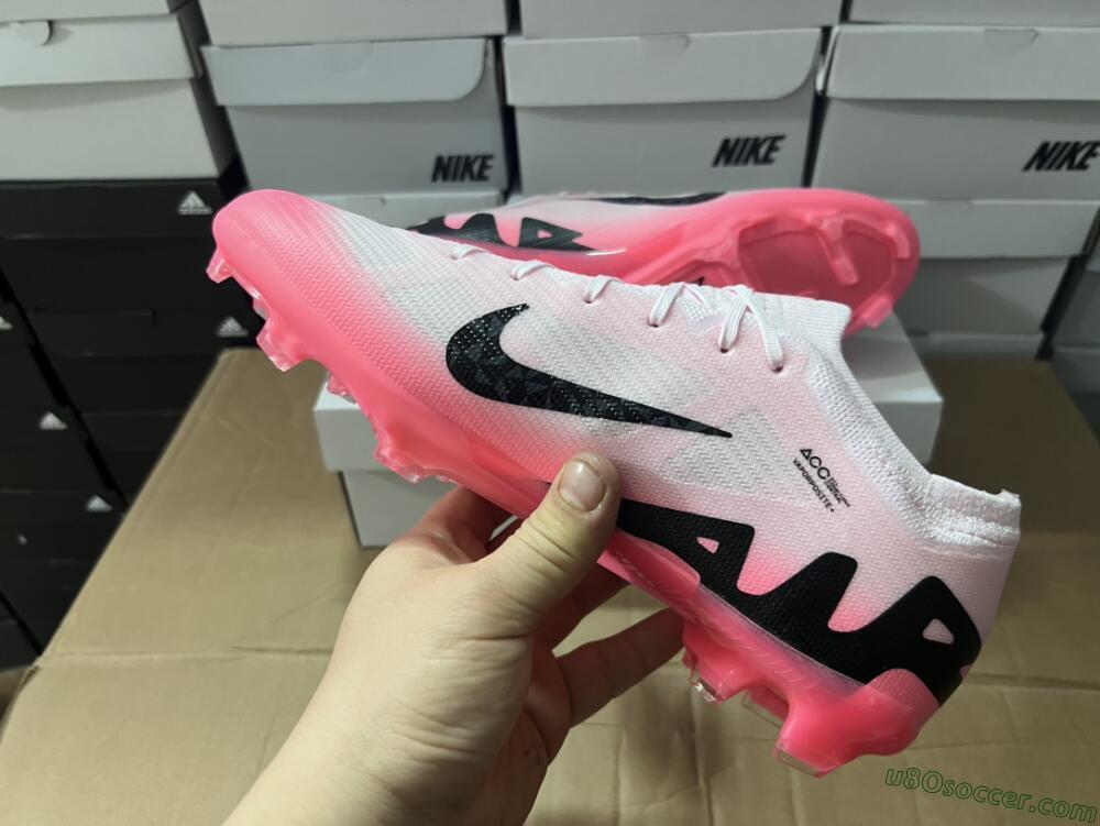 Nike Air Zoom Mercurial Vapor 15 Elite FG Firm Ground Soccer Cleats - Pink/Black