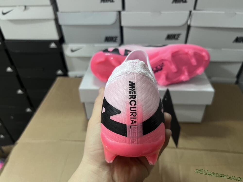 Nike Air Zoom Mercurial Vapor 15 Elite FG Firm Ground Soccer Cleats - Pink/Black