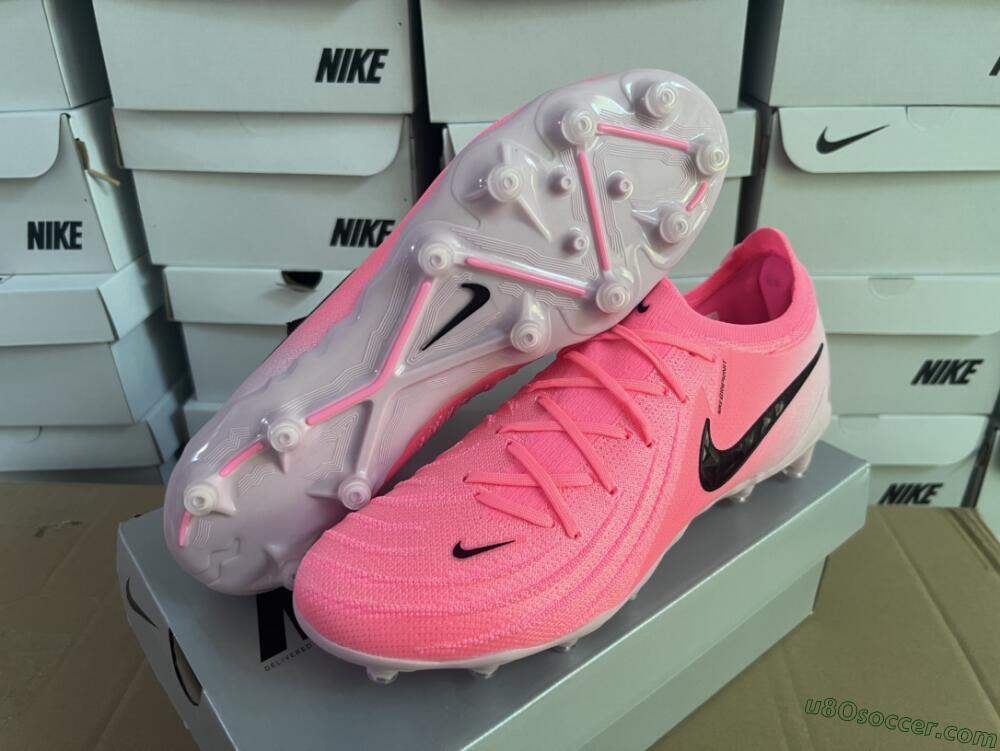 Nike Phantom Luna Elite AG Artificial Grass Soccer Cleats - Pink/Black/White
