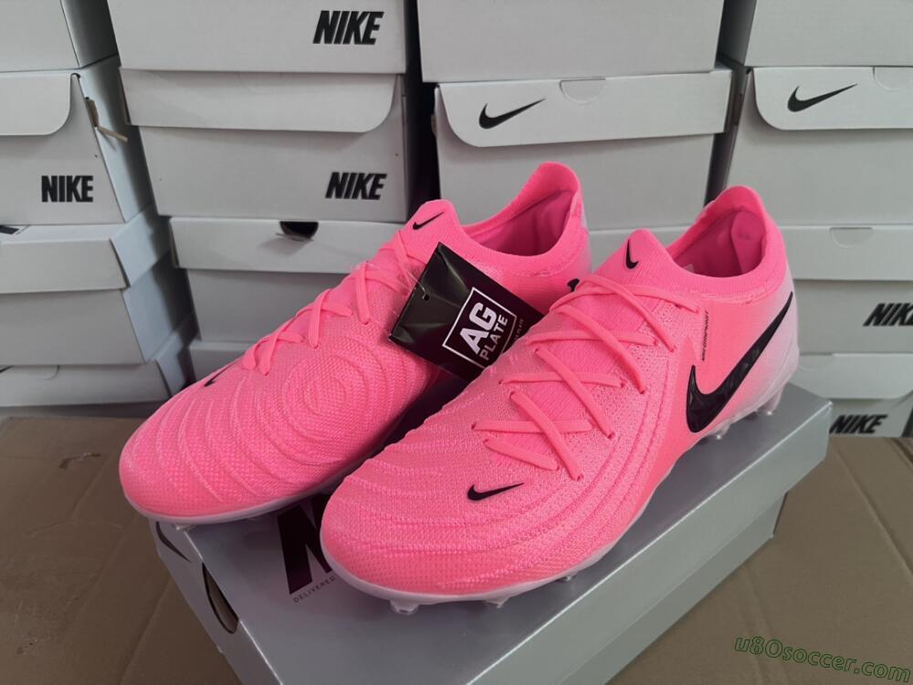 Nike Phantom Luna Elite AG Artificial Grass Soccer Cleats - Pink/Black/White