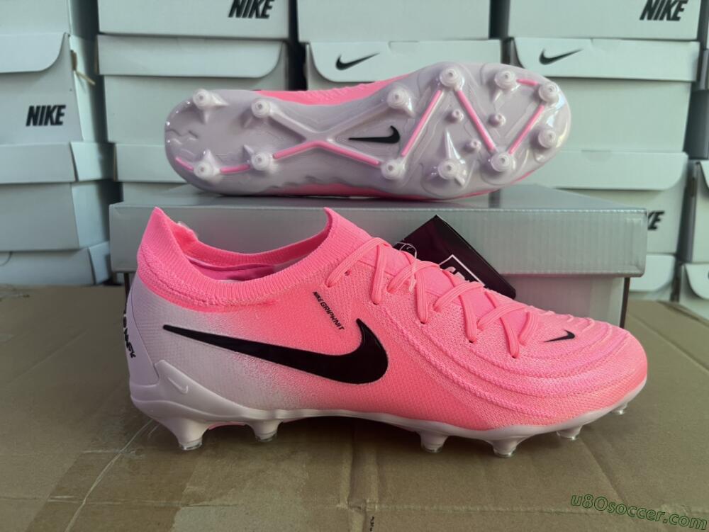 Nike Phantom Luna Elite AG Artificial Grass Soccer Cleats - Pink/Black/White