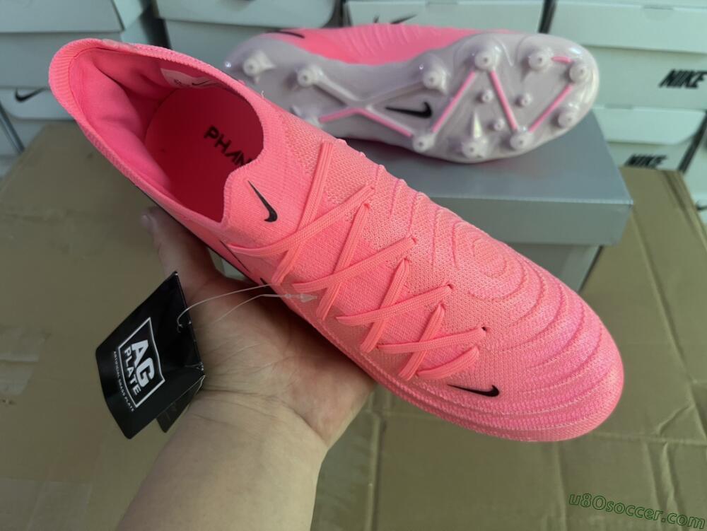 Nike Phantom Luna Elite AG Artificial Grass Soccer Cleats - Pink/Black/White