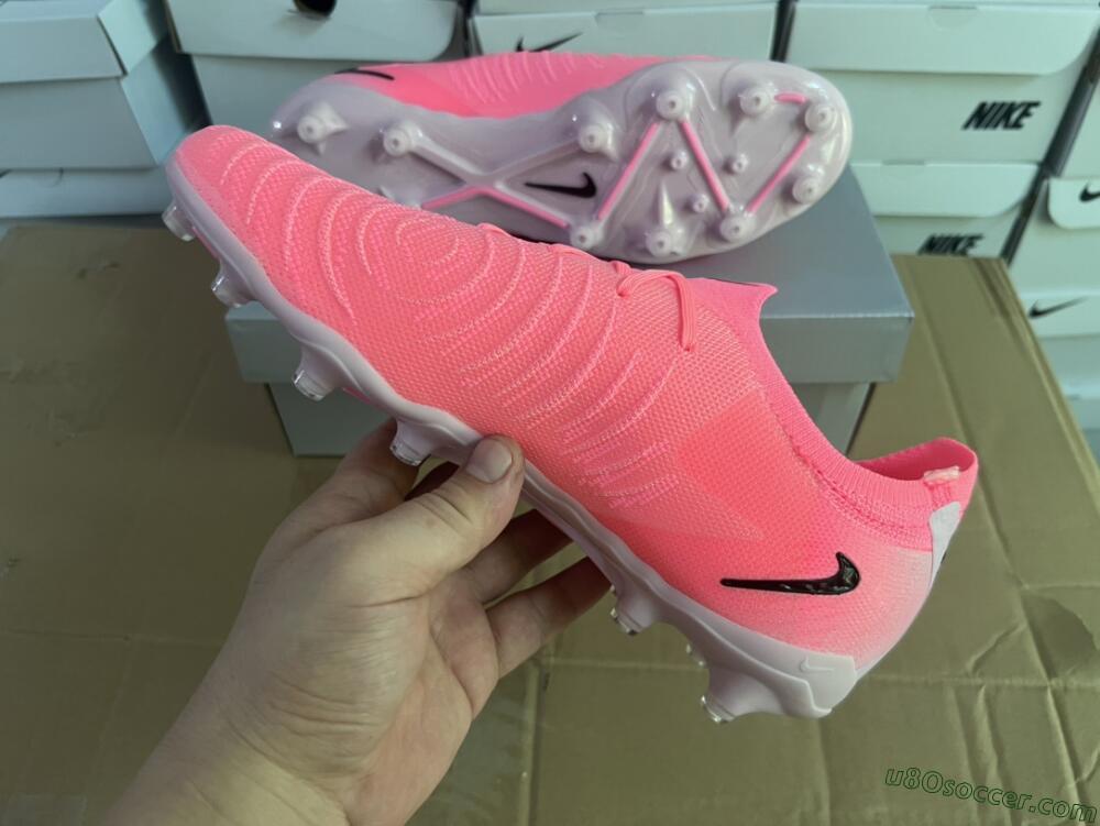 Nike Phantom Luna Elite AG Artificial Grass Soccer Cleats - Pink/Black/White