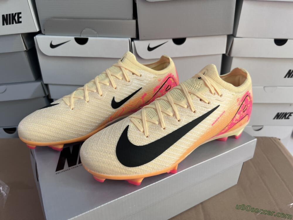 Nike Air Zoom Mercurial Vapor 16 Elite FG Firm Ground Soccer Cleats - Yellow/Black/Pink