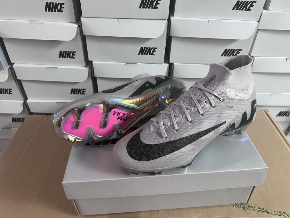 Nike Air Zoom Mercurial Superfly 9 Elite FG Firm Ground Soccer Cleats - Purple/Black/Gold