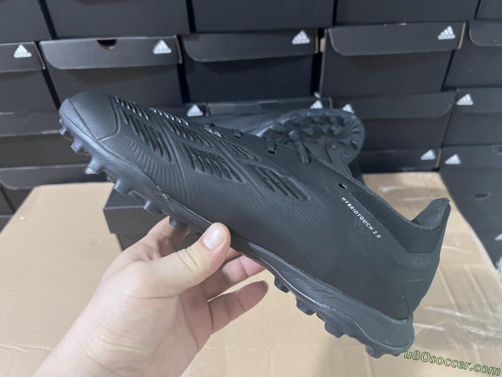 Adidas Predator 24 Elite TF Artificial Turf Soccer Shoes - Black/Silver/Black