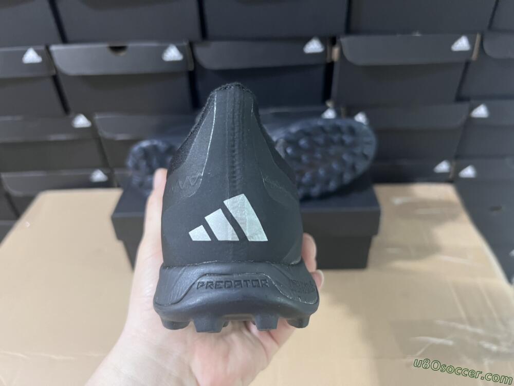 Adidas Predator 24 Elite TF Artificial Turf Soccer Shoes - Black/Silver/Black