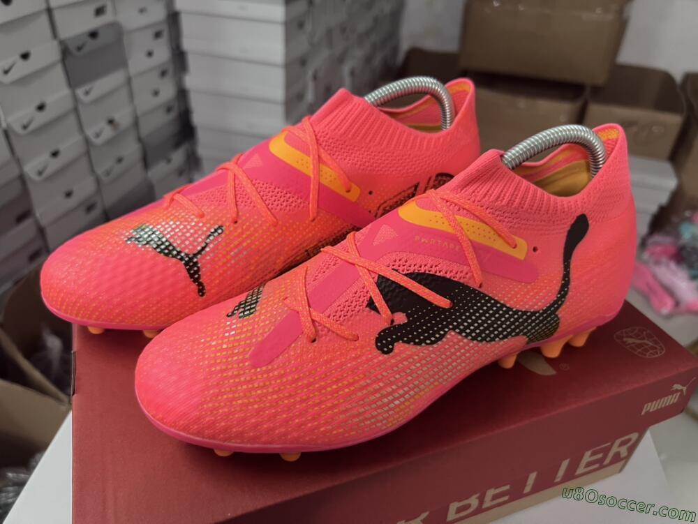 Puma Future Ultimate MG Multi Ground Soccer Cleats - Red/Black/Orange