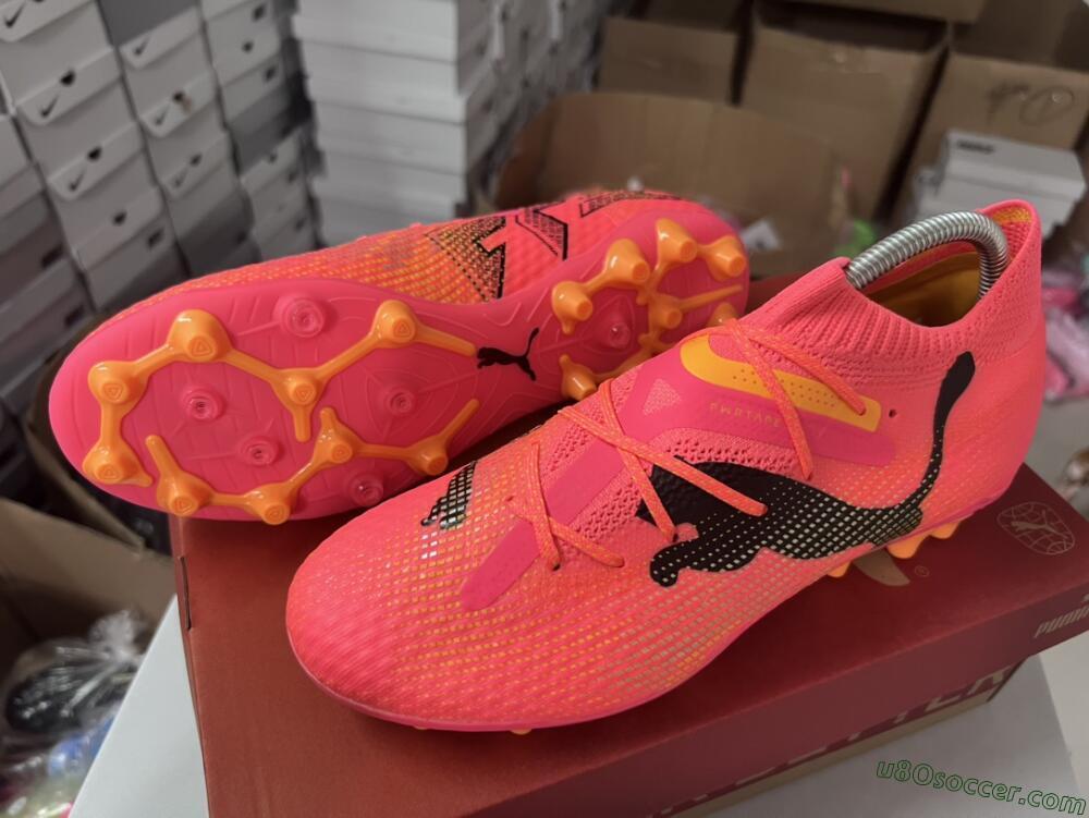 Puma Future Ultimate MG Multi Ground Soccer Cleats - Red/Black/Orange