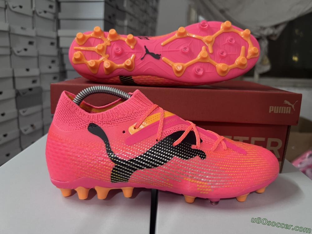 Puma Future Ultimate MG Multi Ground Soccer Cleats - Red/Black/Orange