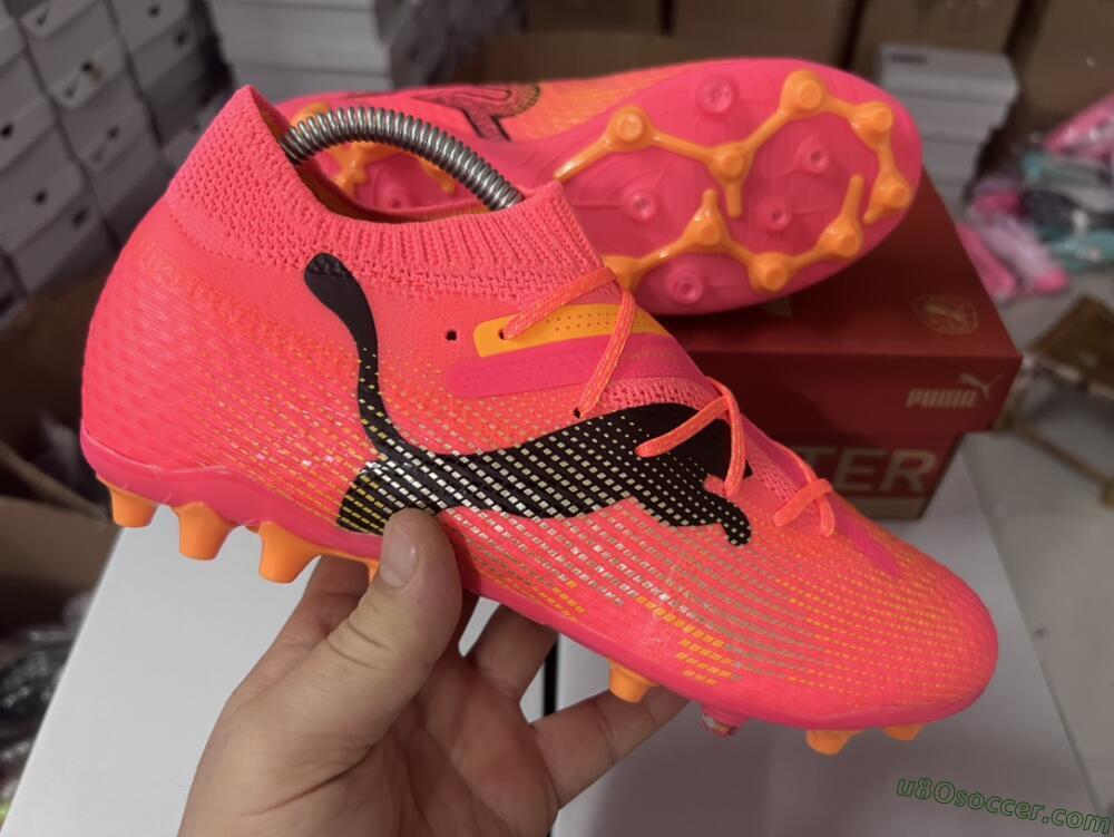 Puma Future Ultimate MG Multi Ground Soccer Cleats - Red/Black/Orange