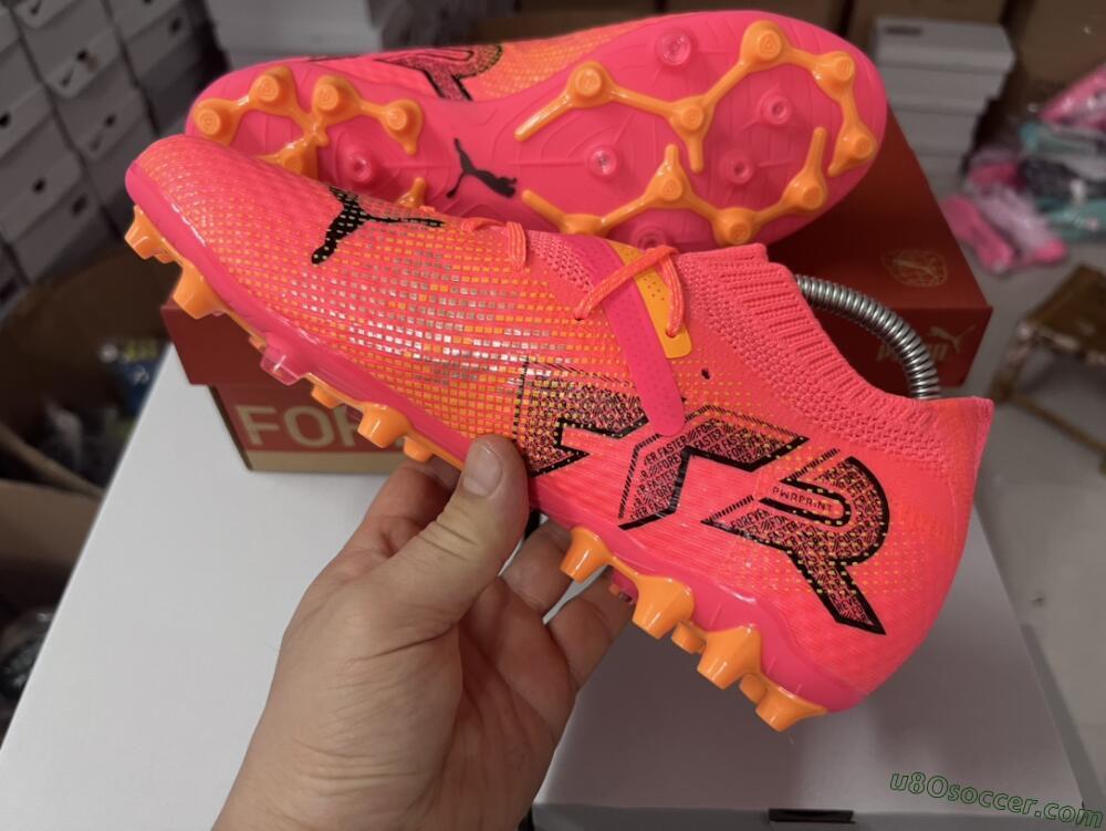 Puma Future Ultimate MG Multi Ground Soccer Cleats - Red/Black/Orange