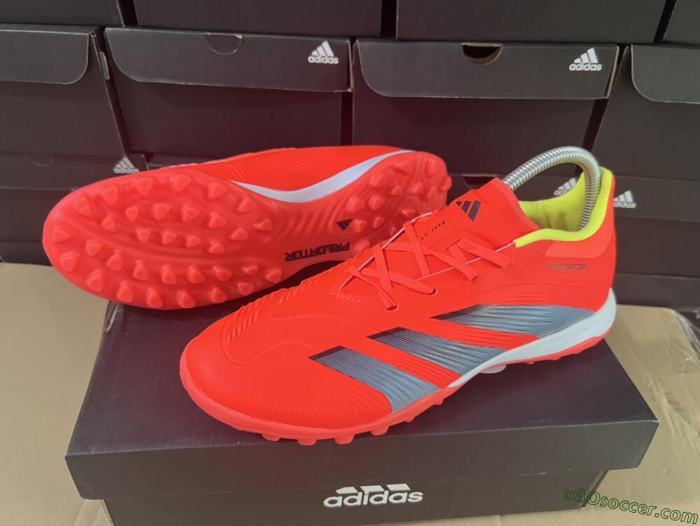 Adidas Predator 24 Elite TF Artificial Turf Soccer Shoes - Red/Black/White