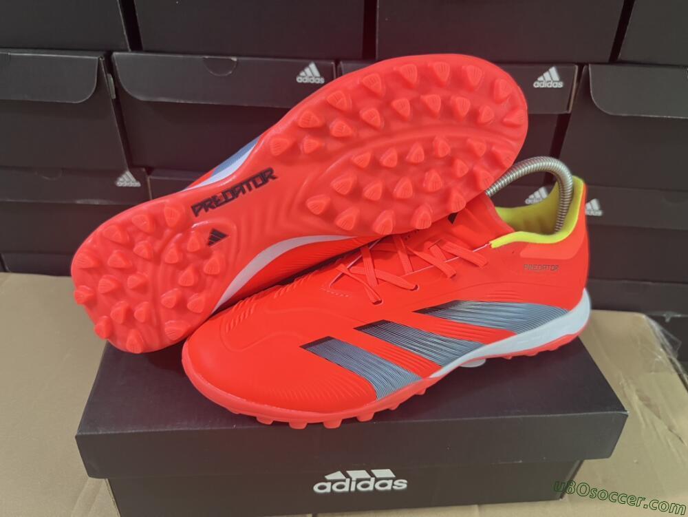 Adidas Predator 24 Elite TF Artificial Turf Soccer Shoes - Red/Black/White