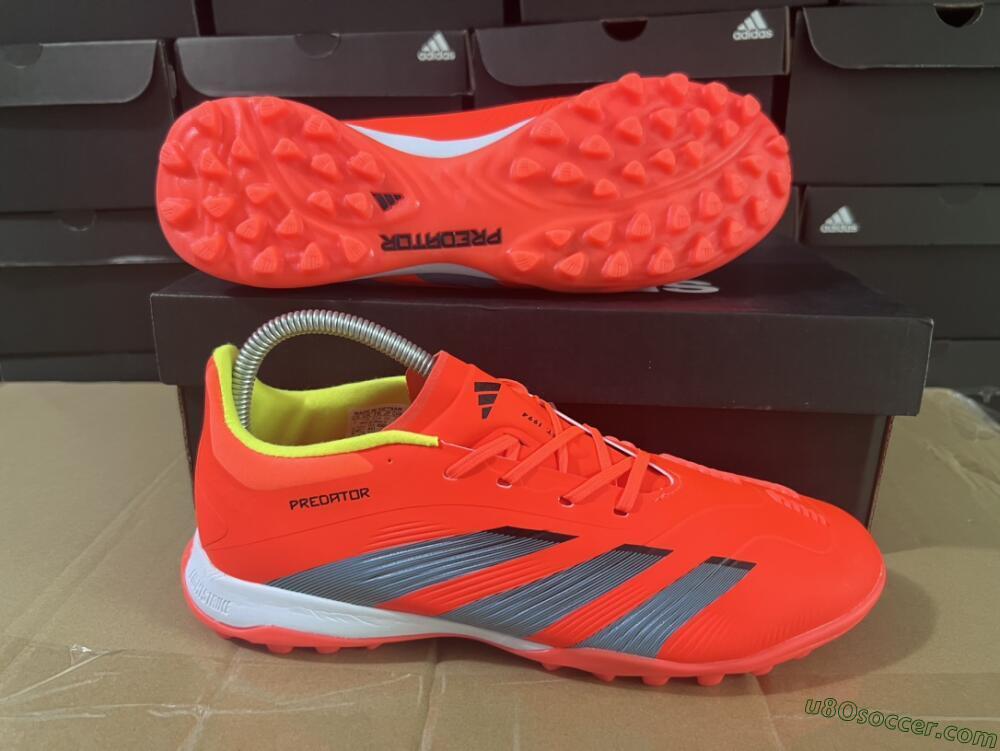 Adidas Predator 24 Elite TF Artificial Turf Soccer Shoes - Red/Black/White
