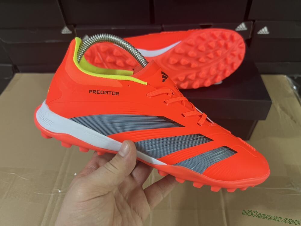 Adidas Predator 24 Elite TF Artificial Turf Soccer Shoes - Red/Black/White