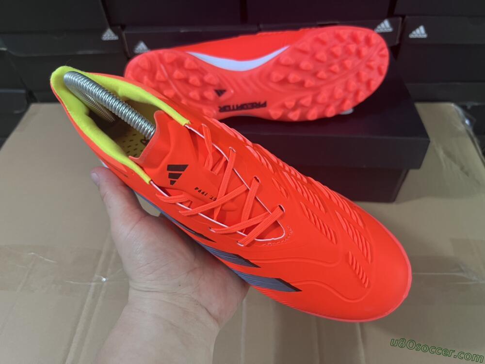 Adidas Predator 24 Elite TF Artificial Turf Soccer Shoes - Red/Black/White