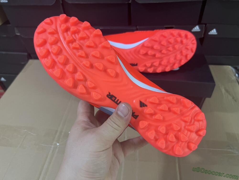 Adidas Predator 24 Elite TF Artificial Turf Soccer Shoes - Red/Black/White