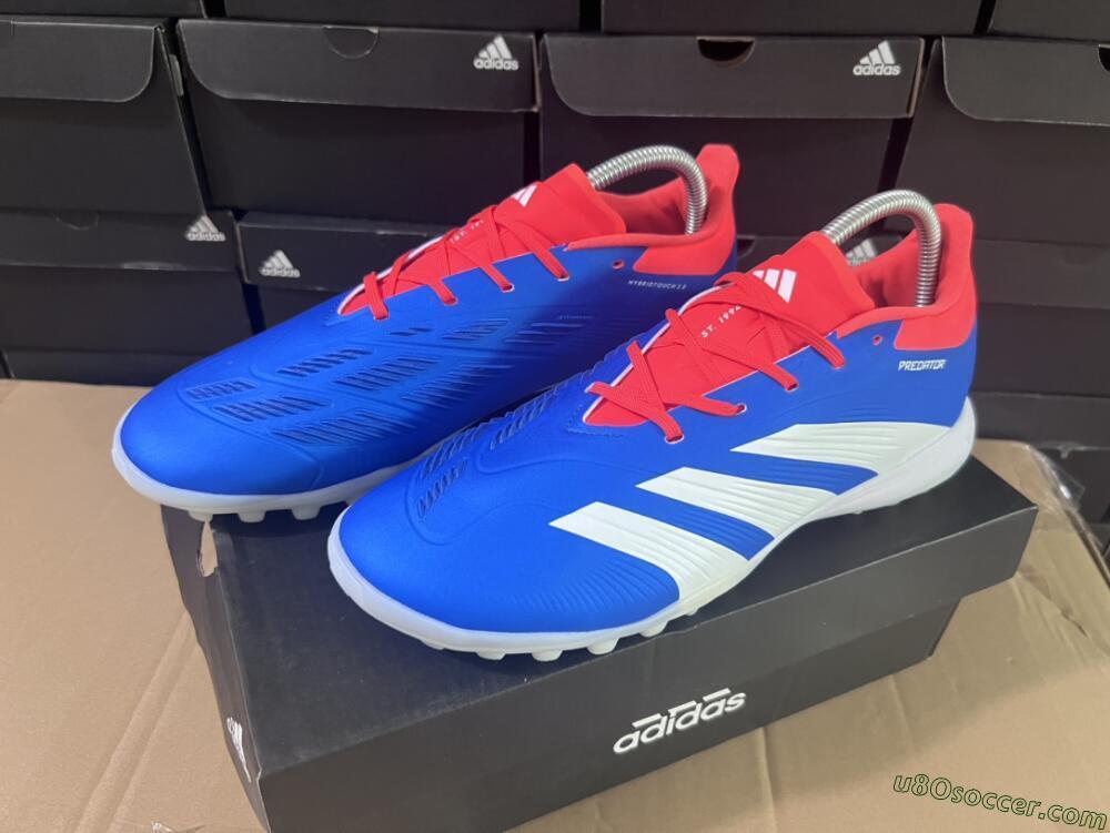 Adidas Predator 24 Elite TF Artificial Turf Soccer Shoes - Blue/Red/White