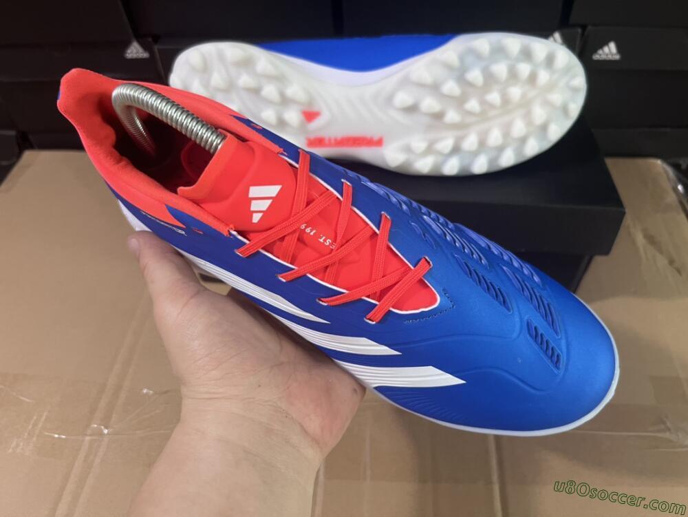 Adidas Predator 24 Elite TF Artificial Turf Soccer Shoes - Blue/Red/White